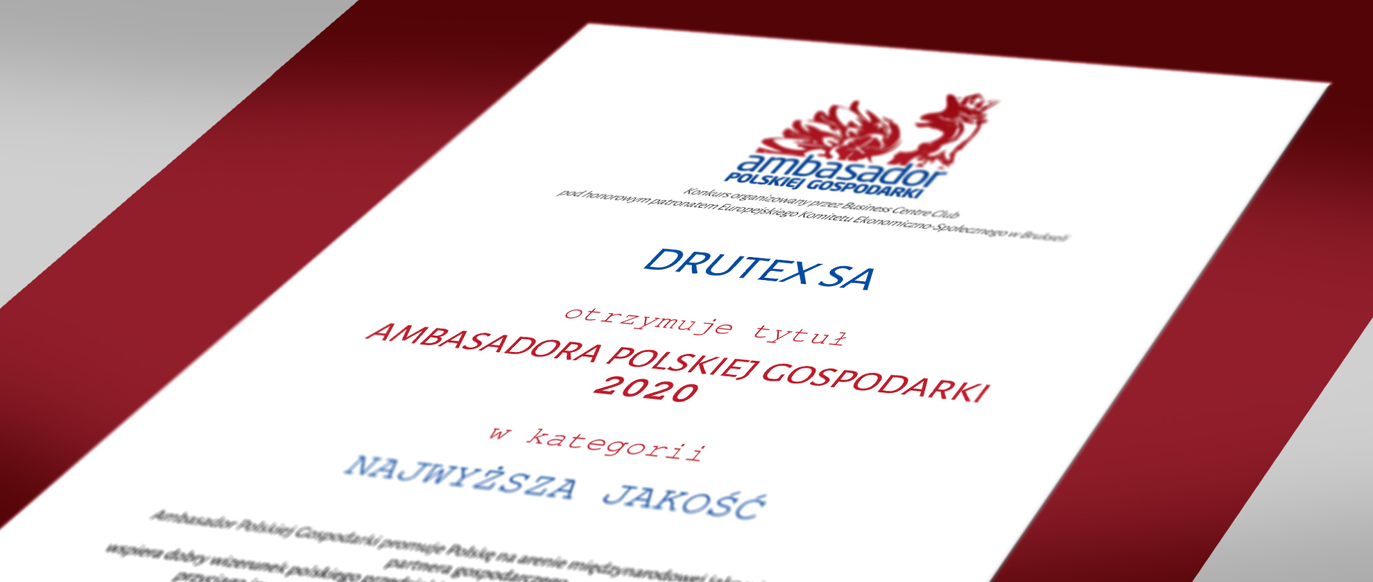 Drutex - the Ambassador of Polish Economy