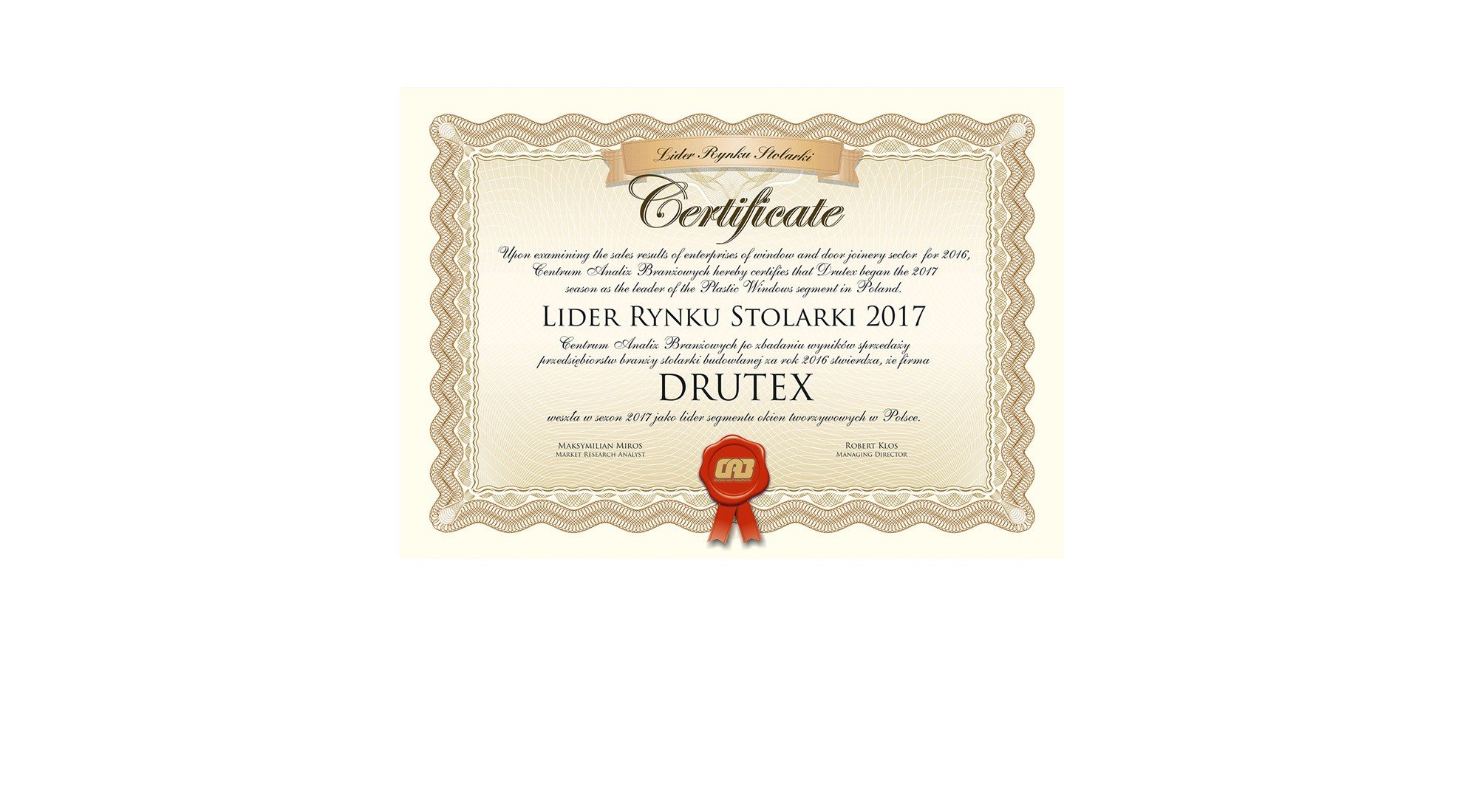 Drutex strengthens its market leader position in Poland!