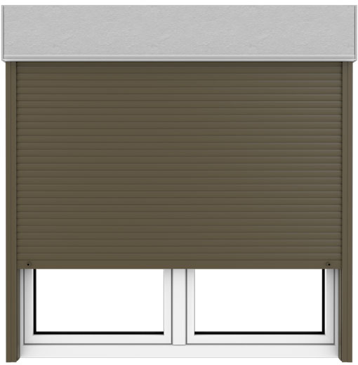 Roller shutters with Styrofoam box (colours)