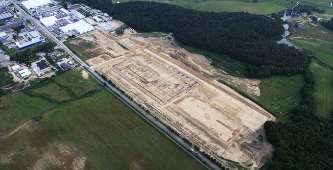 The beginning of the first stage of European Fenestration Centre construction, i.e. 30 000 m²  of production area