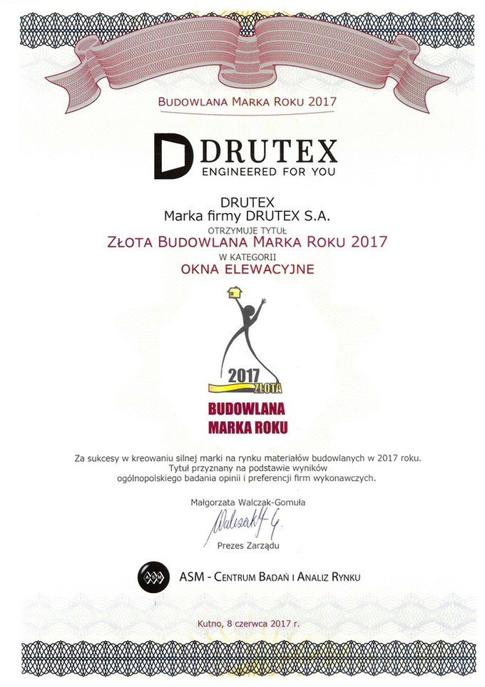 Drutex  among the best construction companies in Poland!