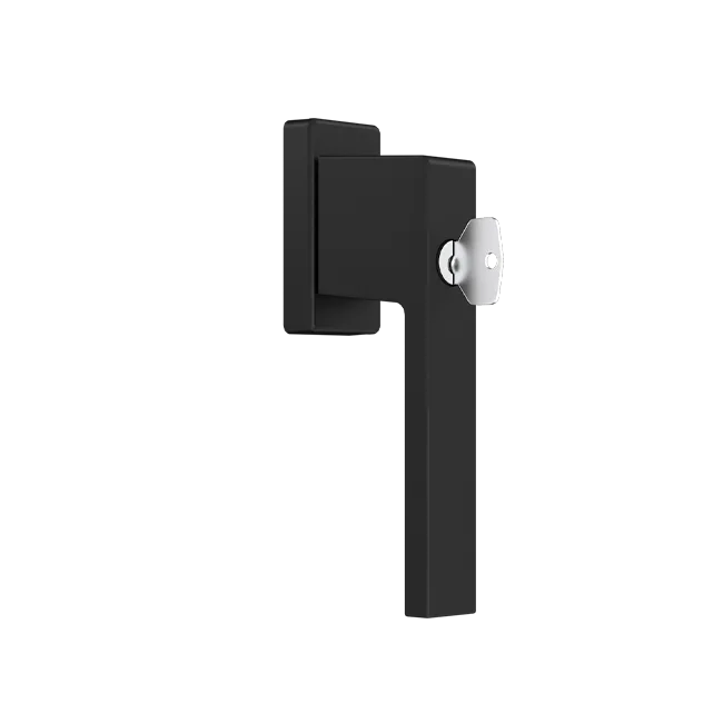 1033 - Window handle with a key - RAL9005