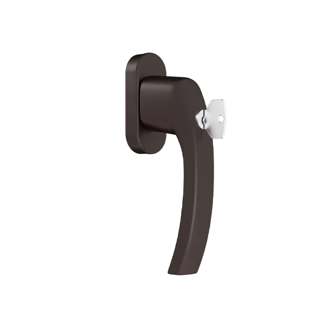 TBT - Window handle with a key - RAL8019