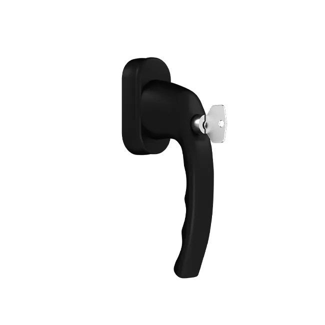 Atlanta - Window handle with a key - RAL9005