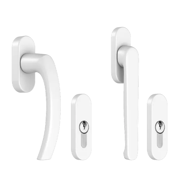Balcony door handle - RAL9016